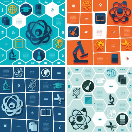 EducEducation flat infographication flat infographicのイラスト素材