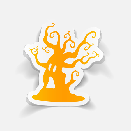 realistic design element: treeのイラスト素材