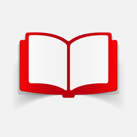 realistic design element: bookのイラスト素材
