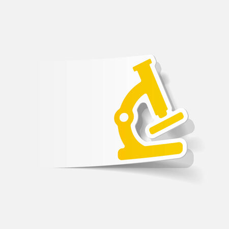 realistic design element: microscopeのイラスト素材