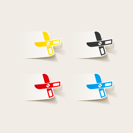 realistic design element: scissorsのイラスト素材