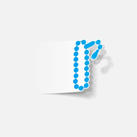 realistic design element: rosaryのイラスト素材