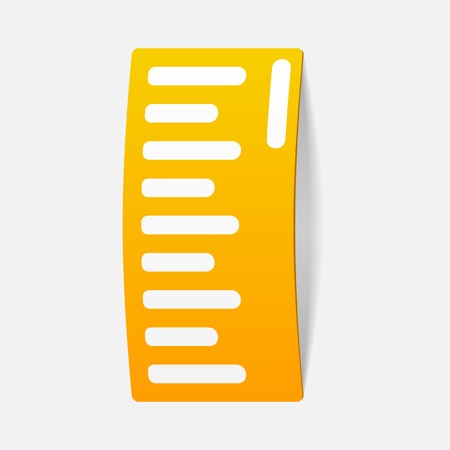 realistic design element: rulerのイラスト素材