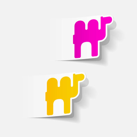 realistic design element: camelのイラスト素材