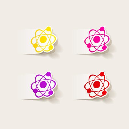 realistic design element: atomのイラスト素材