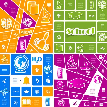 Education sticker infographicのイラスト素材