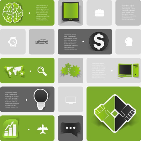 business geometric infographicのイラスト素材