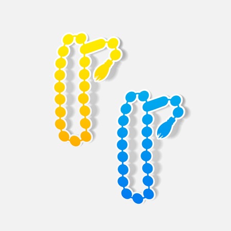 realistic design element: rosaryのイラスト素材