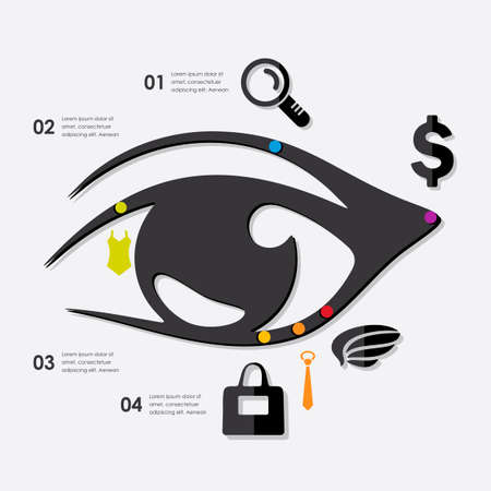fashion infographicのイラスト素材