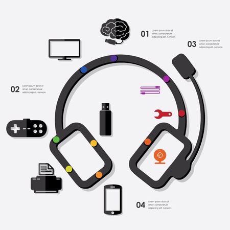 technology infographicのイラスト素材