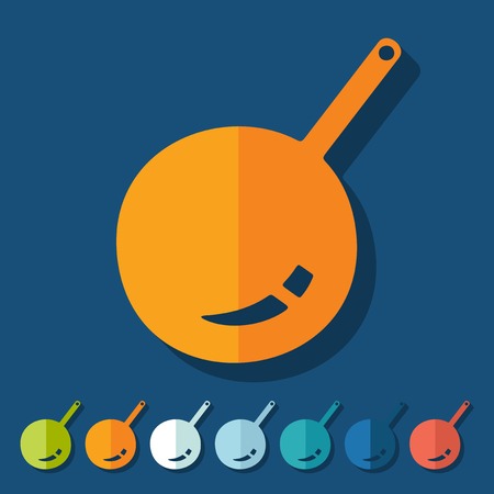 Flat design: panのイラスト素材