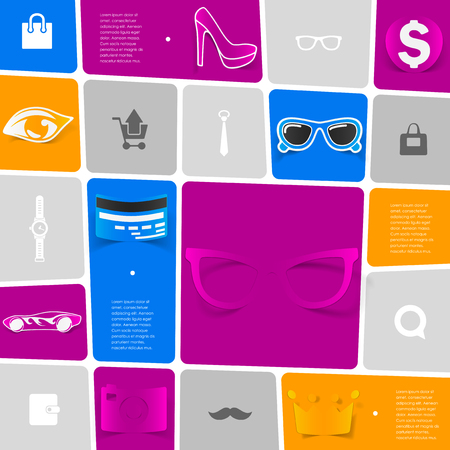 Fashion infographicのイラスト素材