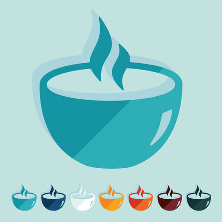 Flat design: dishのイラスト素材