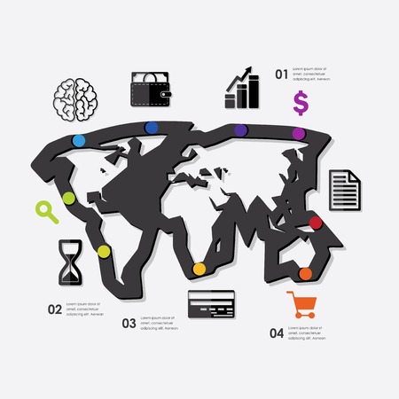 business infographicのイラスト素材