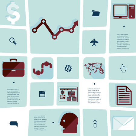 business flat infographicのイラスト素材