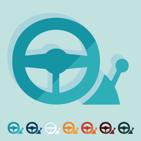 Flat design: joystickのイラスト素材