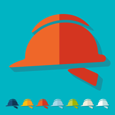 Flat design: helmetのイラスト素材