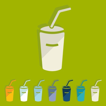 Flat design: sodaのイラスト素材
