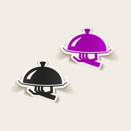 realistic design element: trayのイラスト素材