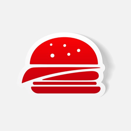 realistic design element: sandwichのイラスト素材
