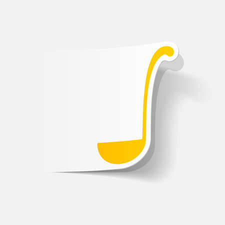 realistic design element: ladleのイラスト素材