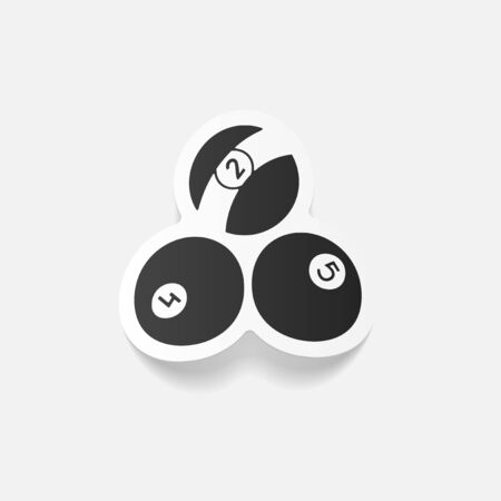 realistic design element: billiardsのイラスト素材