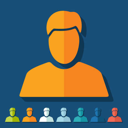 Flat design: manのイラスト素材