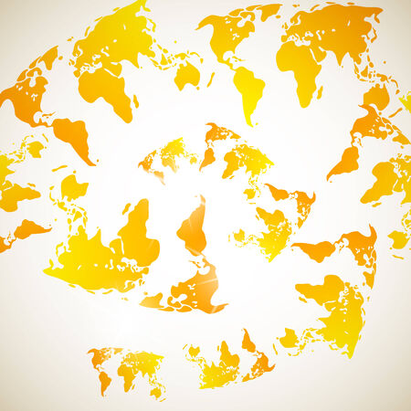 abstract background: mapのイラスト素材