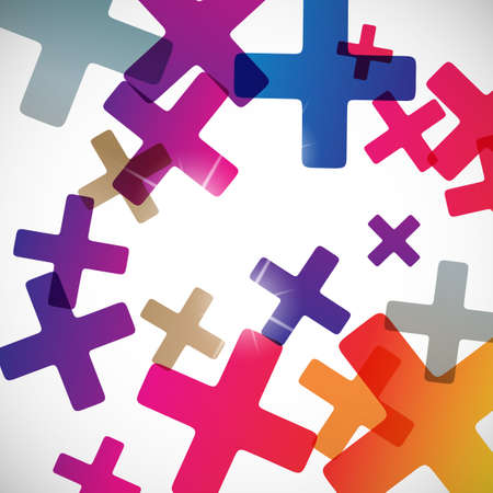 abstract background: crossのイラスト素材