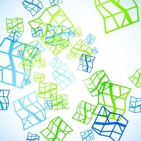 abstract background: mapのイラスト素材