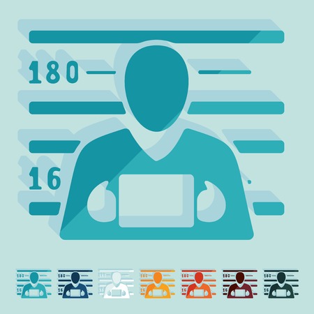 Flat design: suspectのイラスト素材