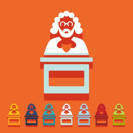 Flat design: judgeのイラスト素材