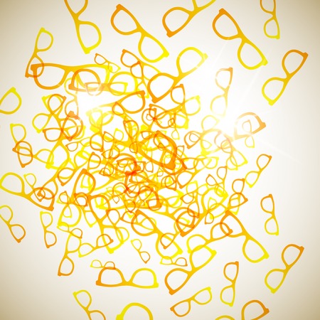 abstract background: glassesのイラスト素材