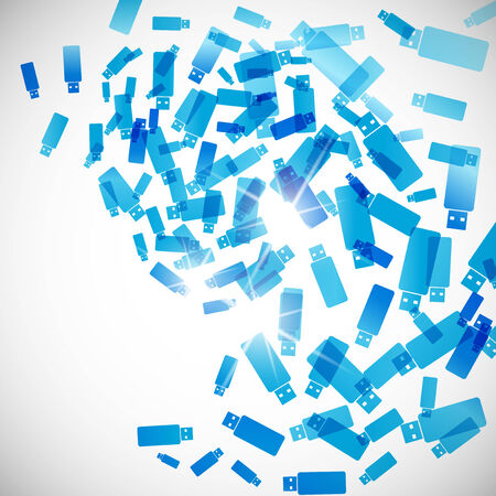 abstract background: usbのイラスト素材