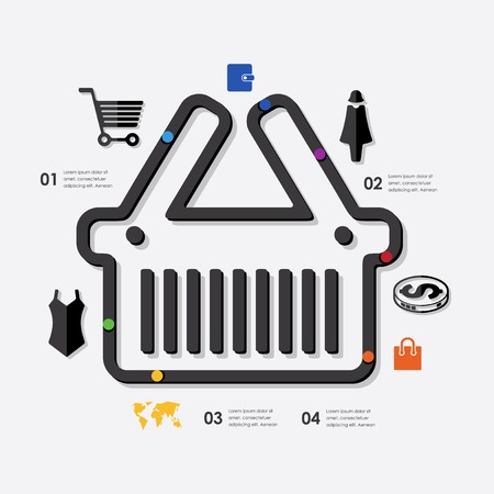 fashion infographicのイラスト素材