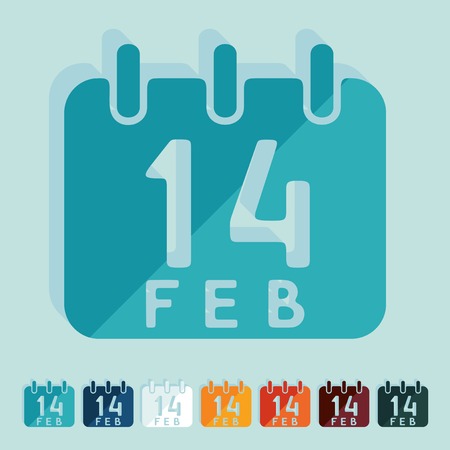 Flat design: Valentineのイラスト素材