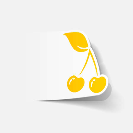 realistic design element: cherryのイラスト素材
