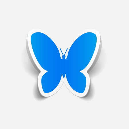 realistic design element: butterflyのイラスト素材