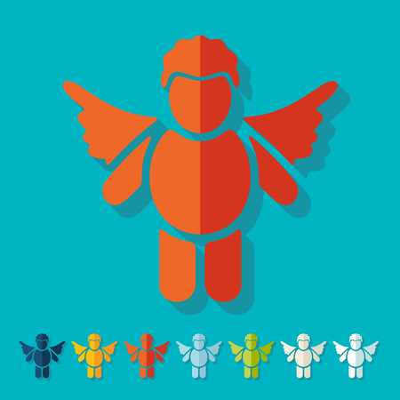 Flat design: angelのイラスト素材