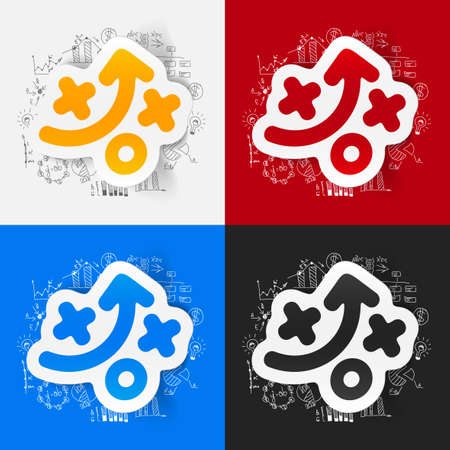 Drawing business formulas: tacticsのイラスト素材