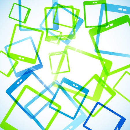 abstract background: tabletのイラスト素材