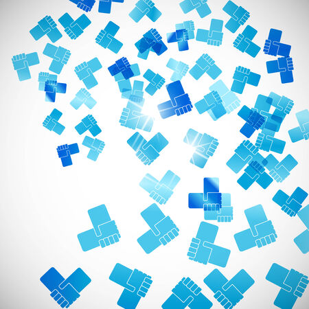 abstract background: handshakeのイラスト素材