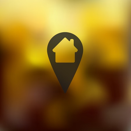pointer icon on blurred backgroundのイラスト素材