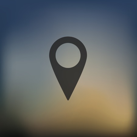 pointer icon on blurred backgroundのイラスト素材