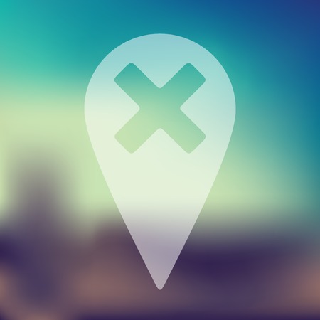 gps icon on blurred backgroundのイラスト素材