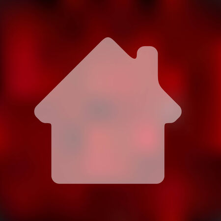 house icon on blurred backgroundのイラスト素材