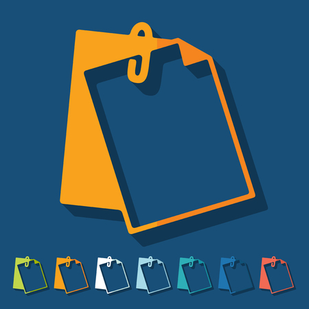 Flat design: clipboardのイラスト素材