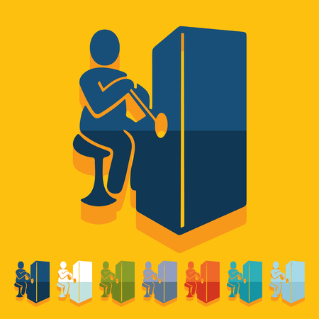 Flat design: slot machineのイラスト素材