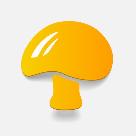 realistic design element: mushroomのイラスト素材