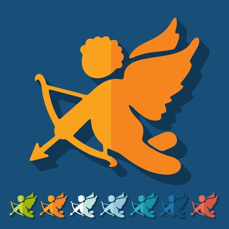 Flat design: angelのイラスト素材